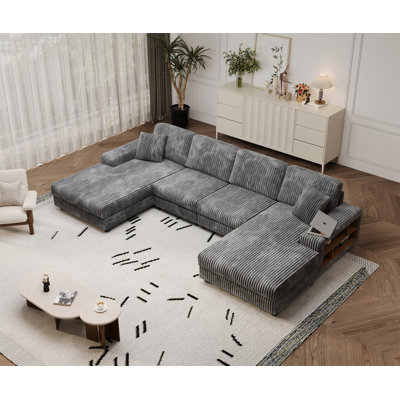 Convertible U-Shaped Combination Sofa by Everly Quinn