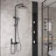 Ensemble de robinet de douche 12 "à 4 fonctions Functiom avec douchette (valeur brute incluse)-104845187
