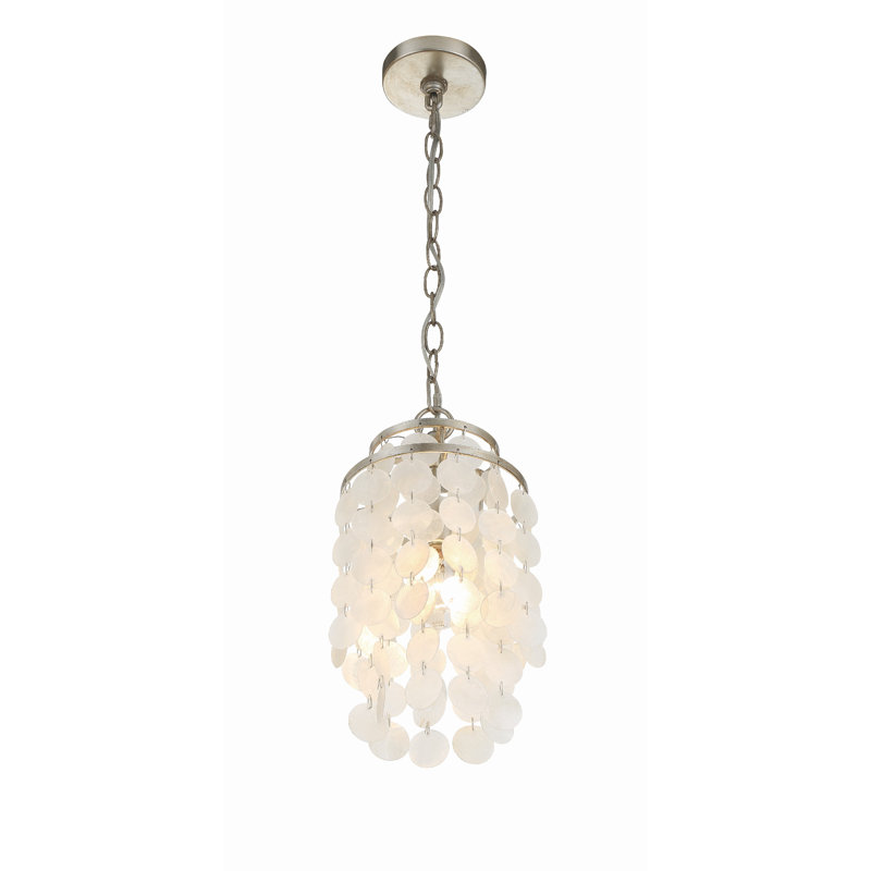 Clariza 1 - Light Antique Silver Chandelier Pendant