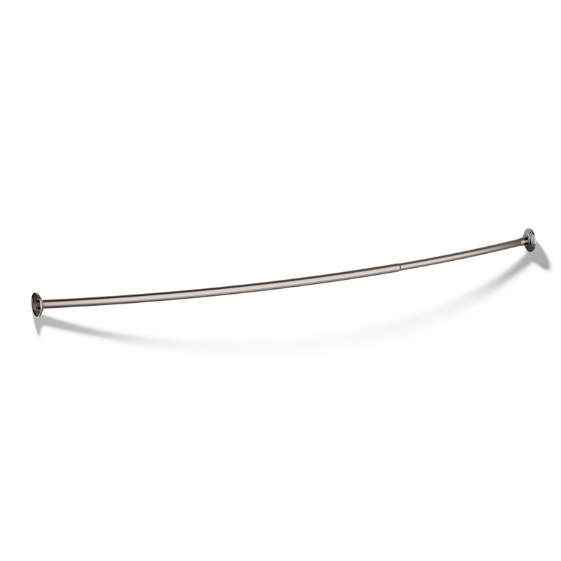 Expanse Curved Shower Rod - Traditional Design, Gold