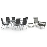 Azryel Rectangular 10 - Piecce 9 - Person Dining Set