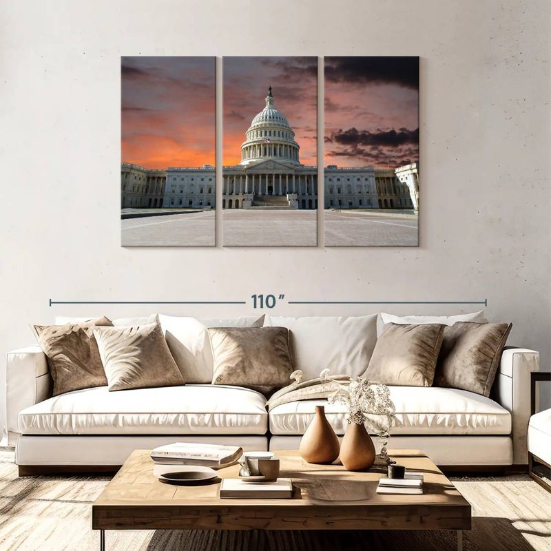 Lilie The Capitol Building, 48" H x 74" W