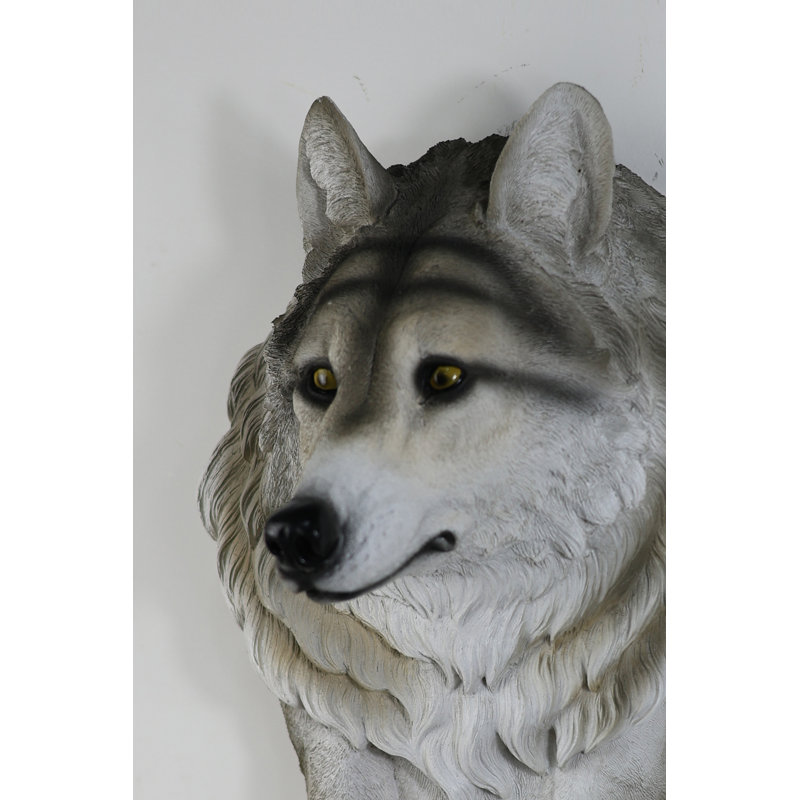 Wolf Head Sculpture Wall Hanging Ornament