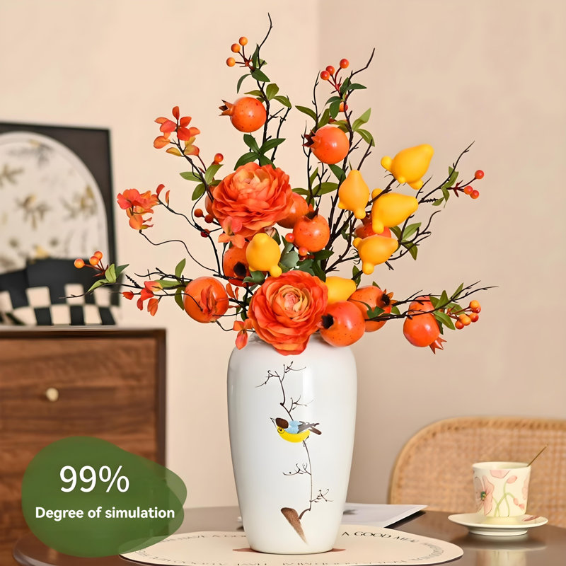 Ornements de fleurs simulées