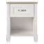 Table de chevet 1 tiroir blanche