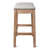 Maven Lane Adrien Backless Saddle Kitchen Stool with Fabric Upholstery-125402553-125402558