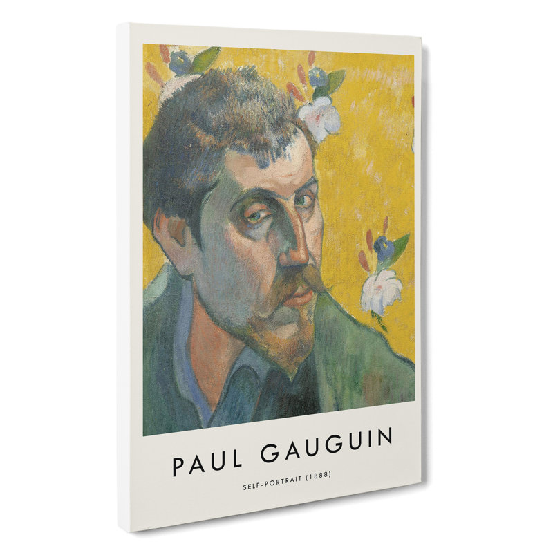 Self Portrait Vol.4 Print by Paul Gauguin - Wrapped Canvas Painting, 50cm H x 35cm W x 3cm D