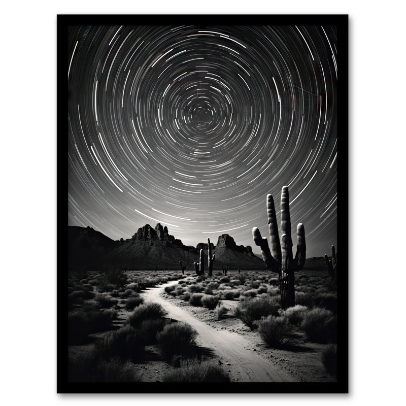 Moon And Star - Single Picture Frame Print
