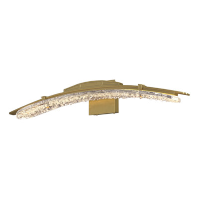 Glissade Steel LED Armed Sconce