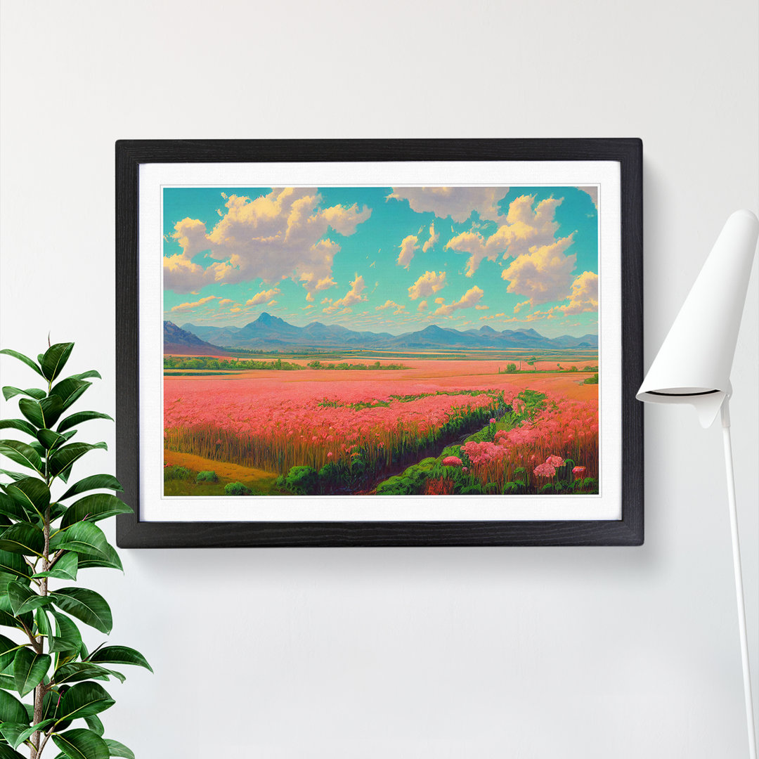 Spring Landscape Meadow - Single Picture Frame Print