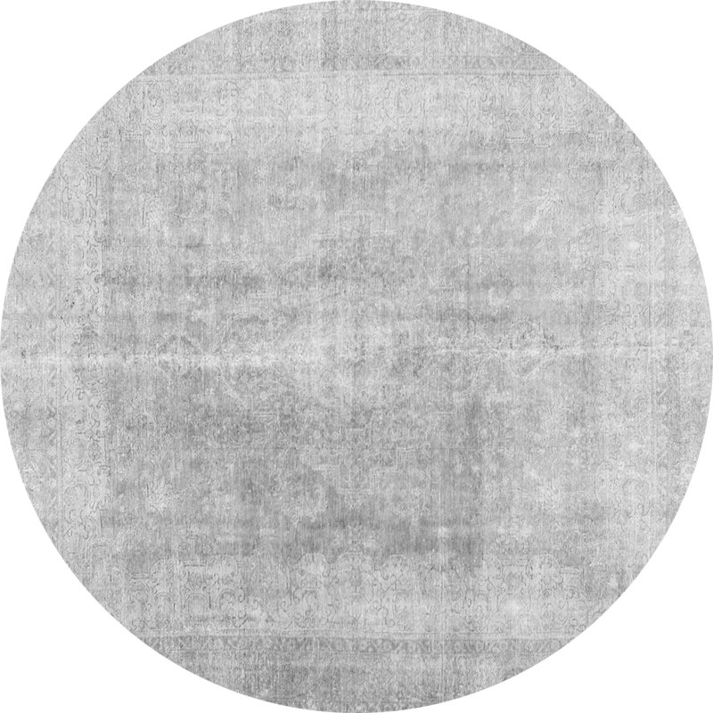 Tapis gris, Rond 3 pi