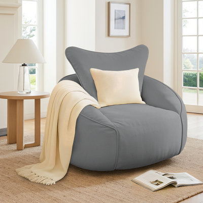 Fauteuil à billes géant pour adulte, rembourrage en mousse à mémoire de forme, chaises de lecture au design esthétique, fauteuil de salon et fauteuil de salon, fauteuil confortable pour jouer dans un appartement de chambre à coucher