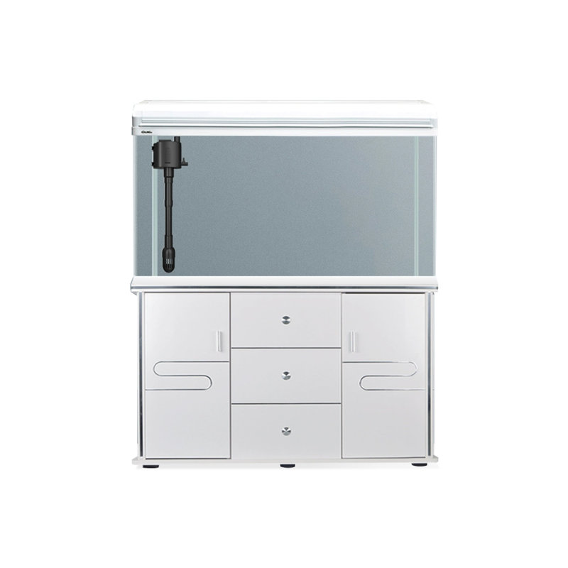 Réservoir d'aquarium moderne en verre 65-70 gallons + bois manufacturé Eco, 70 gallons (H 50,39 po x l 53,15 po x P 11,81 po)