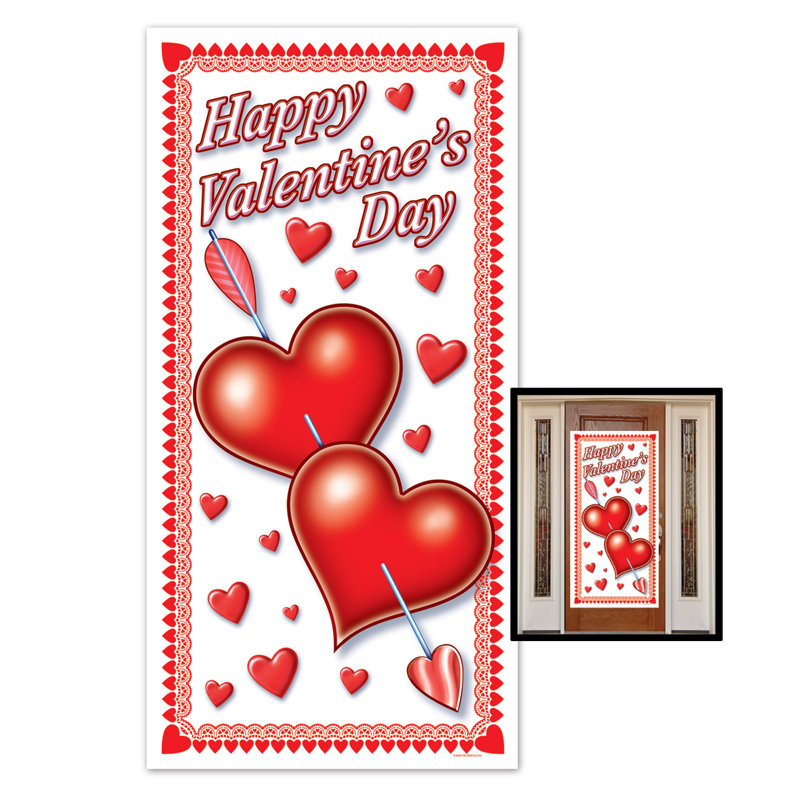 Couvre-porte Happy Valentine's Day