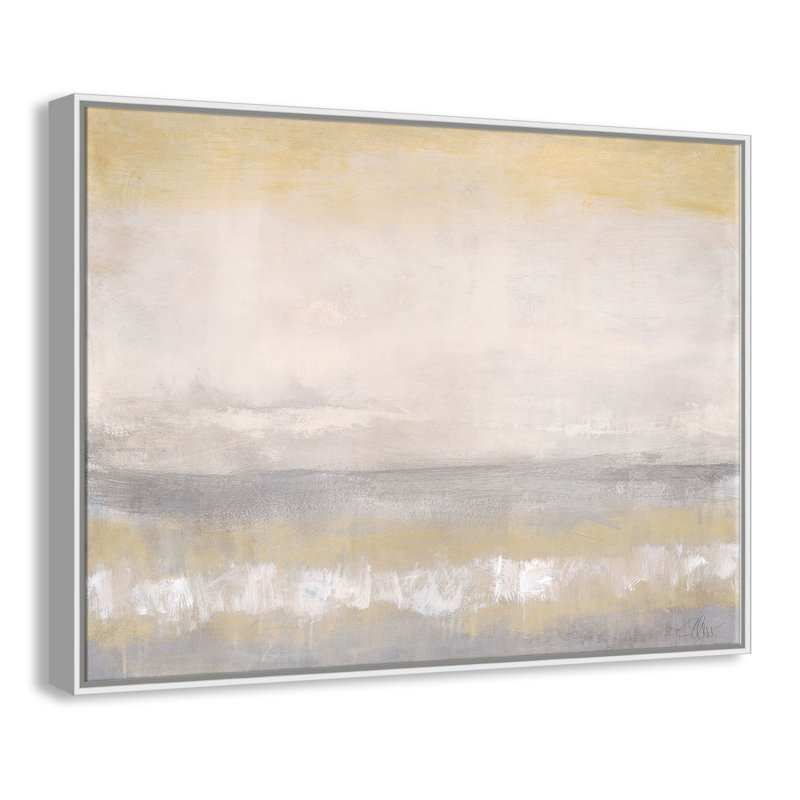 Willadeene Morning Calm 2 - Cadre flottant, reproduction d'art sur toile, H 30 po x l 40 po x P 2 po, Cadre blanc