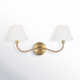 2 Light Dimmable Armed Sconce