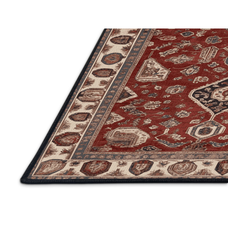 Tapis brun lavable à la machine, Rectangulaire 2 pi x 3 pi