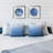 Coryell Blue Coastal Seashell Mosaic Framed Wall Art Set, 2 Piece Natural Shell Wall Decor
