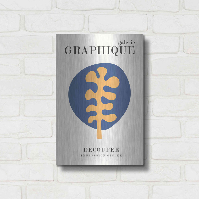 Trinx 'Graphique 7' by Design Fabrikken, Metal Wall Art, 16" H x 12" W