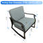 Chaise de patio avec coussins Cahanding