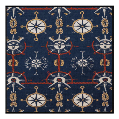  Tapis nautique lavable scandinave maritime