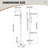 45-1/2" H Freestanding Double Handles Tub Faucet With Handheld Shower And Rotatable Spout-51219523
