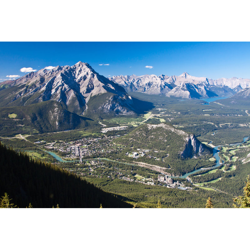 Town of Banff - Photographie sur toile tendue, H 24 po x l 36 po