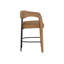 Upholstered Stool with Solid Wood Frame-96097332