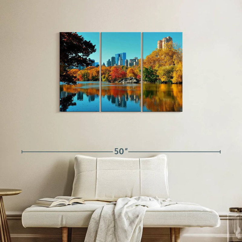 Rorry Central Park In Fall, 24" H x 38" W