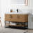 48" Free Standing Single Bathroom Vanity with Resin Top in Oak