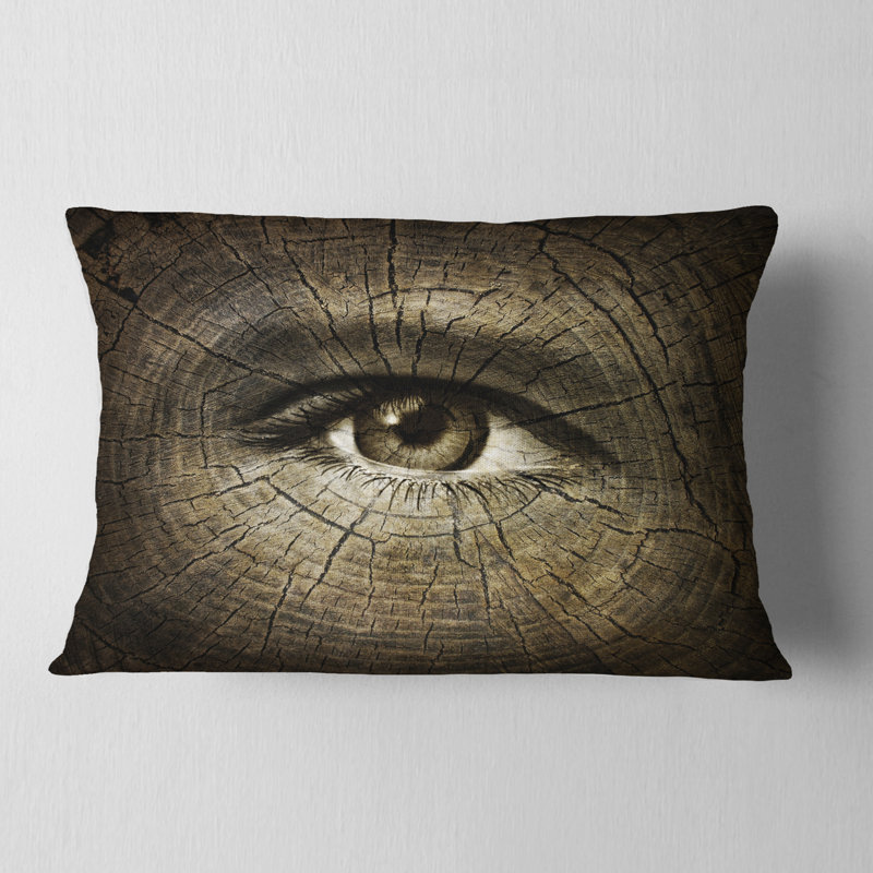 Aging Eyes - Abstract Printed Pillow, 12" x 20", Rectangular