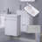16"Mini Wall Mounted Single Bathroom Vanity Set-1184637370