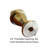 Decorative Spire Lamp Finial Polished Brass, 2.3"h