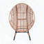 Fauteuil à œufs suspendu avec coussin de 8 pouces, capacité de 400 lb, structure en acier galvanisé