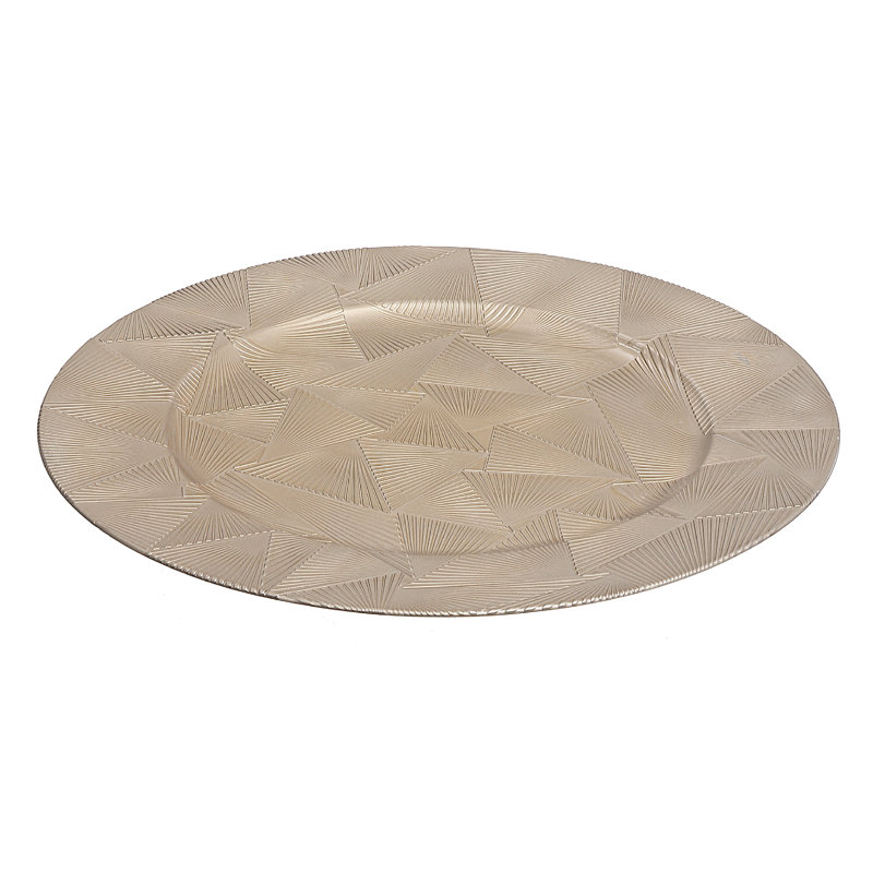 Melamine Charger, Gold