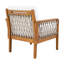 Chaise longue d'extérieur en bois d'acacia avec corde tissée à la main Giorgi-122565086