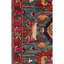 Tapis unique vert / rouge noué à la main de haute qualité
