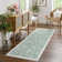 Floral Machine Washable Rug for Living Room Low Pile Foldable Thin Non Slip Carpet Stain Resistant Non Shedding Floor Cover for Kids Bedroom Nursery
