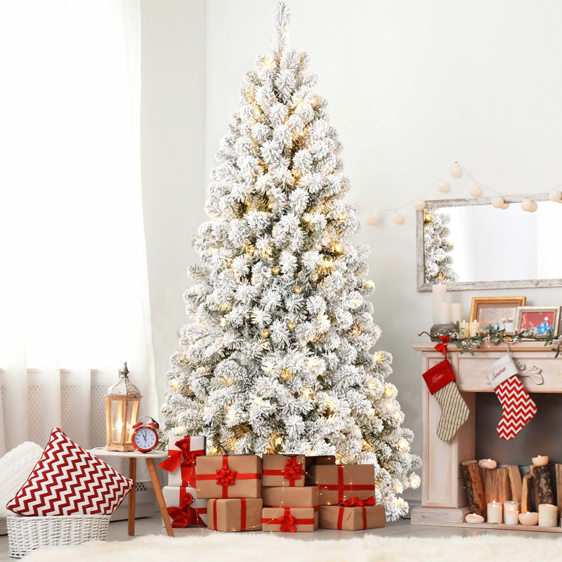 Arbre de Noël à mémoire de forme 5/6 / 7Ft PVC (avec lumière), 5'
