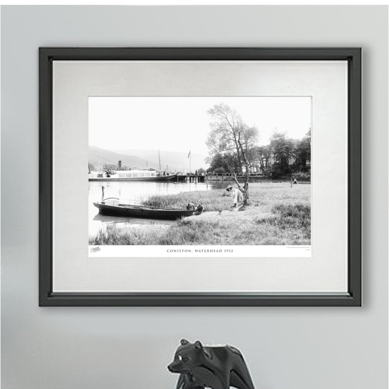 Coniston, Waterhead 1912 by Francis Frith - Single Picture Frame Print, 60cm H x 80cm W x 2.3cm D