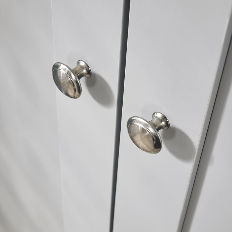 Alandrea 2 Door Manufactured Wood Wardrobe, Grey