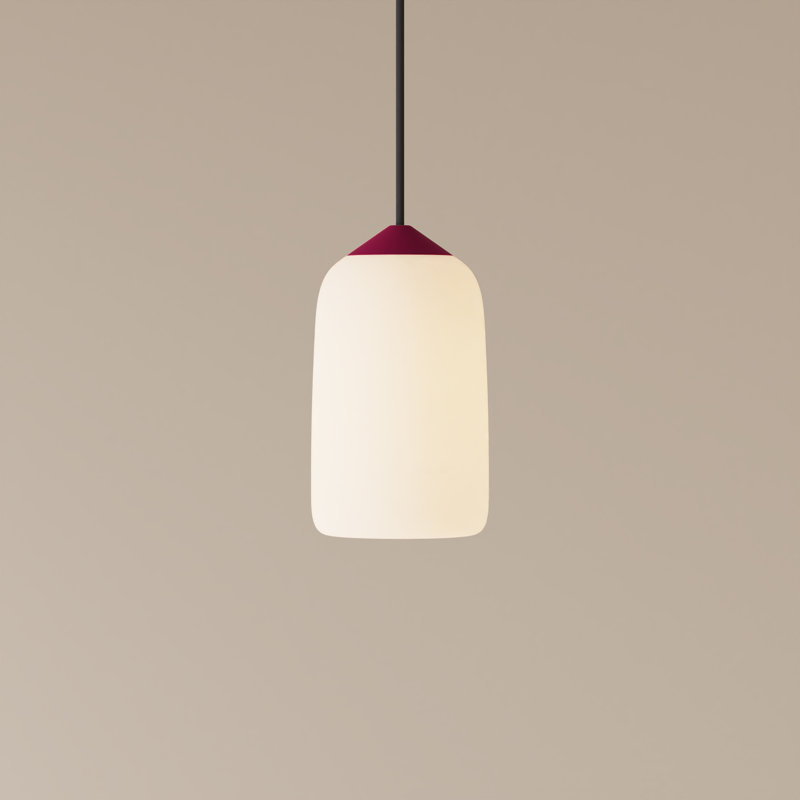 Goby Pendant Light, Black, 18" H x 9" W x 5.25" D, Blossompink