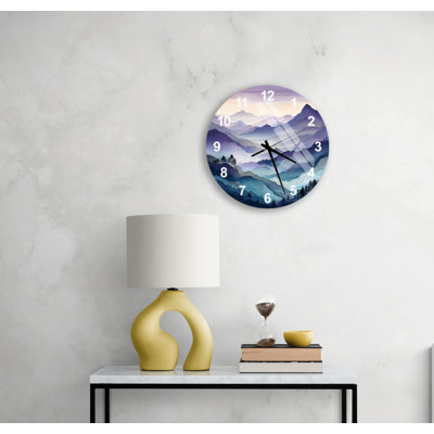Horloge murale Misty Mountain Forest