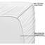 Ensemble de draps en 100 % percale de coton à densité de tissage de 300 fils-72018783-72018789