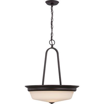 Luminaire suspendu bol unique à 3 lumières Hardiman
