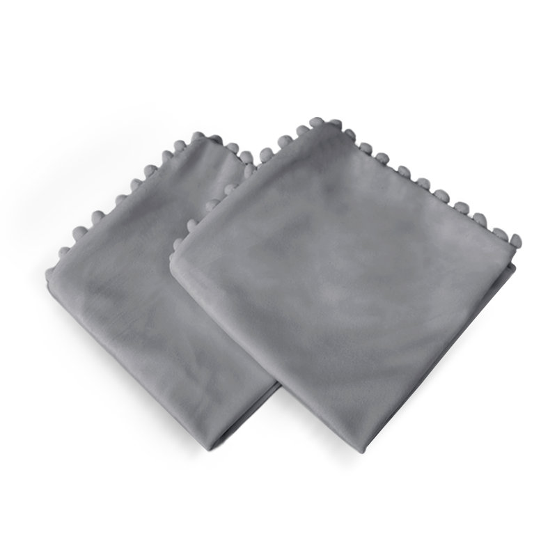 Knowles Square Cushion Cover, 61cm H x 61cm W x 1cm D, Charcoal Grey