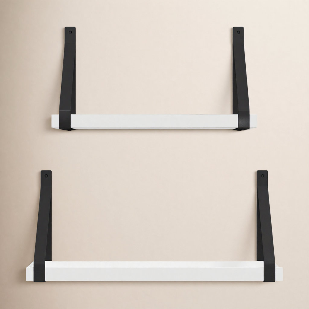 Glenbrook 2 Piece Solid Wood Accent Shelf, White