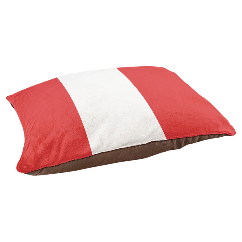 Coussin d'intérieur New York, Très grand (l 50 po x P 40 po x H 17 po), Rouge / blanc / rouge