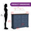Commode armoire 6 tiroirs, commode, commode de chambre-1833563707
