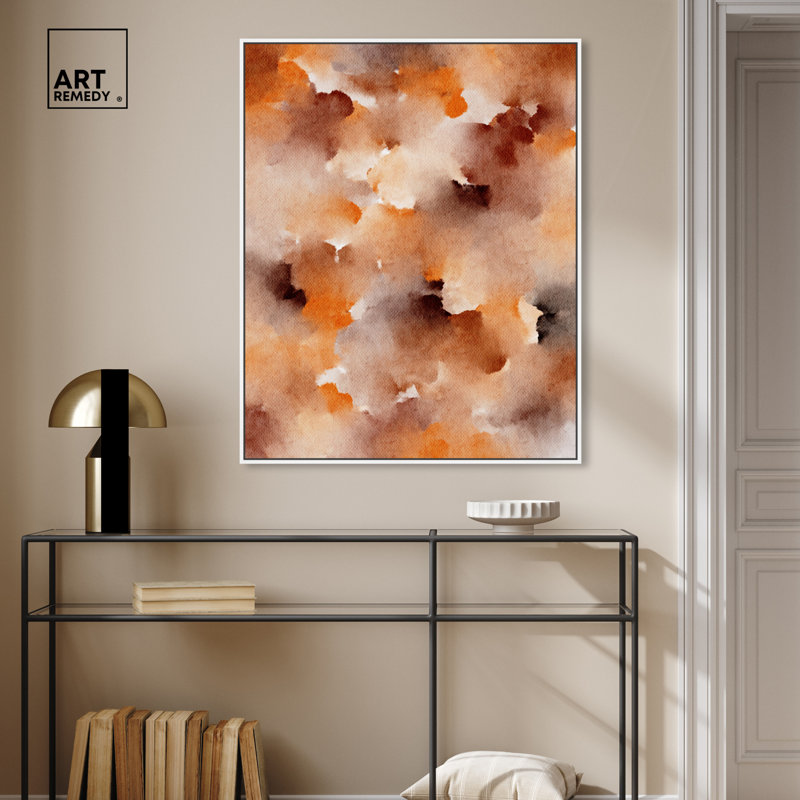 Dried Peach in Caramel Syrup, 37" H x 31" W, Gold Framed